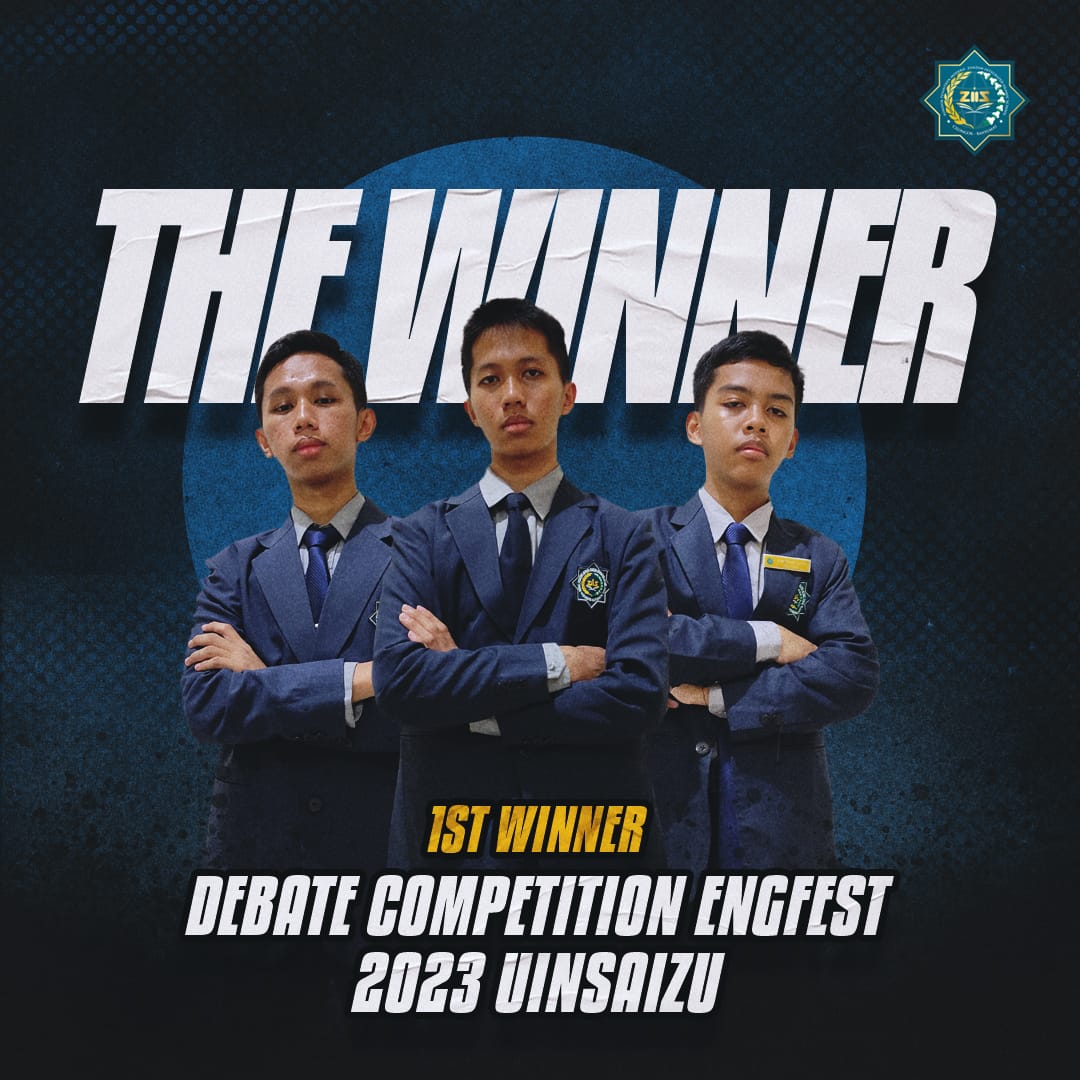 1st Winner Debate Competition Engfest 2023 UINSAIZU